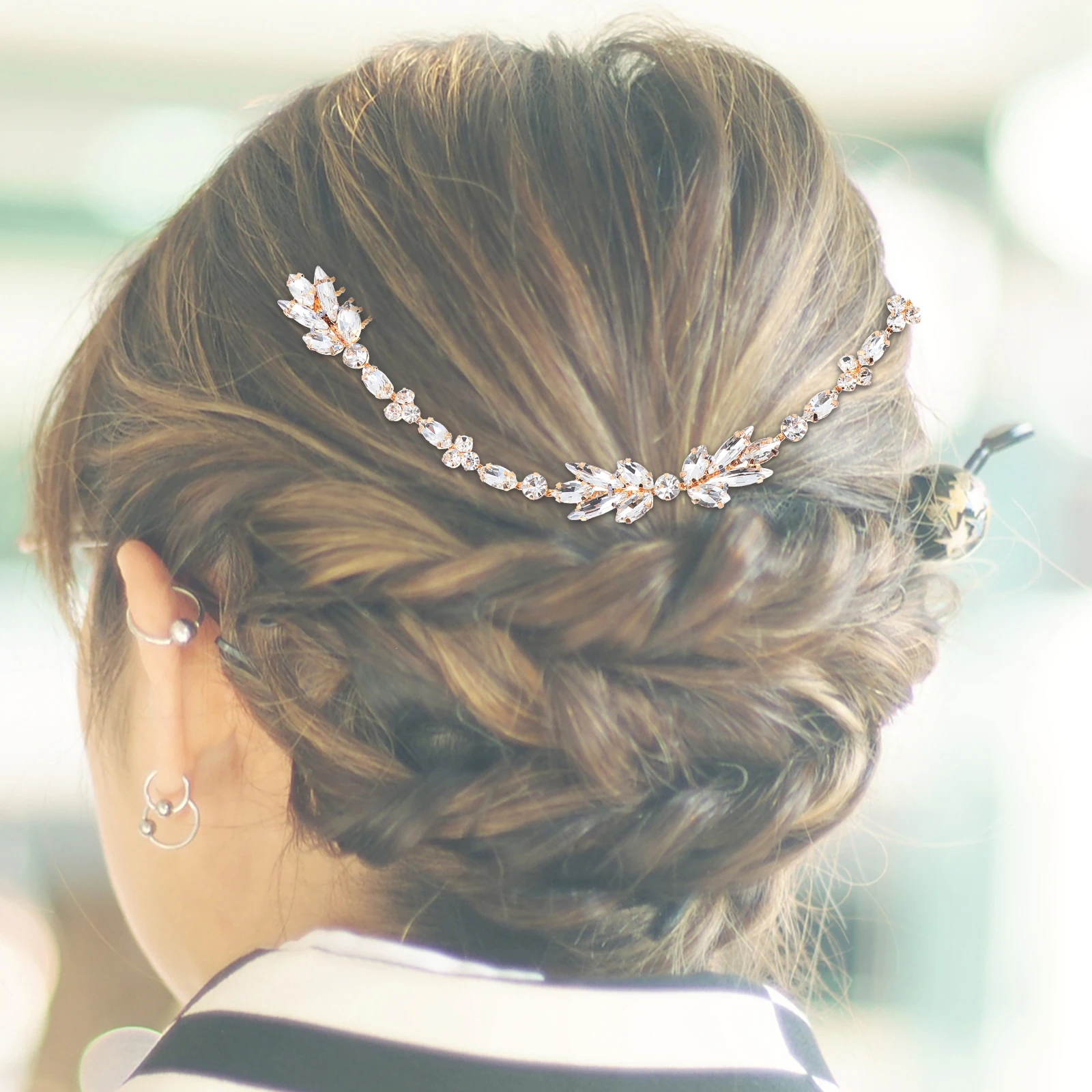 Bride Bachelorette Accessories Crystal Flower Hair Comb Bridal Charming Head-wear Headwear
Bride Bachelorette Accessories Crystal Flower Hair Comb Bridal Charming Head-wear Headwear