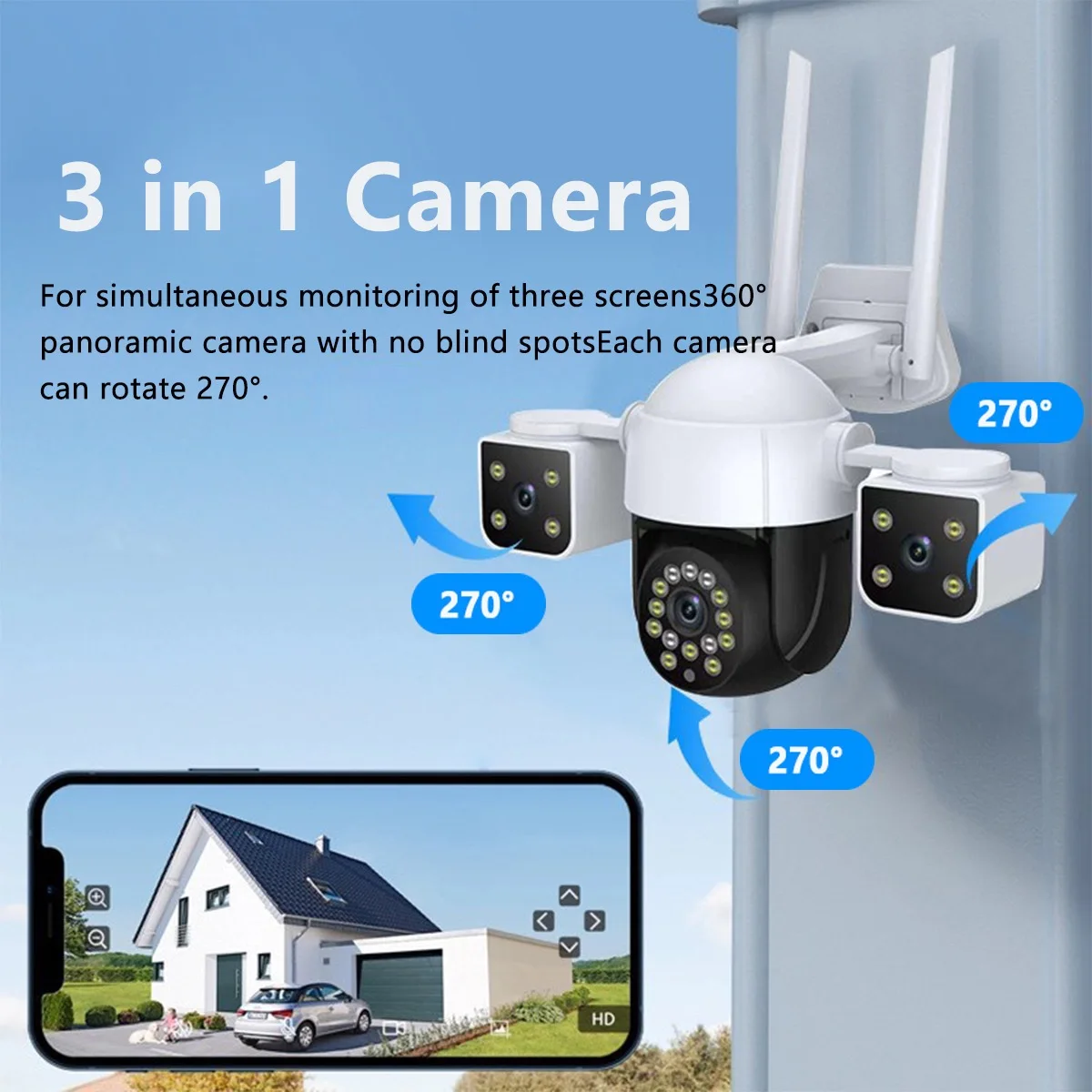 6MP UHD Triple Lens V380pro APP Полноцветная беспроводная PTZ IP купольная камера AI Обнаружение гуманоидов Домашняя безопасность CCTV Радионяня
6MP UHD Triple Lens V380pro APP Полноцветная беспроводная PTZ IP купольная камера AI Обнаружение гуманоидов Домашняя безопасность CCTV Радионяня