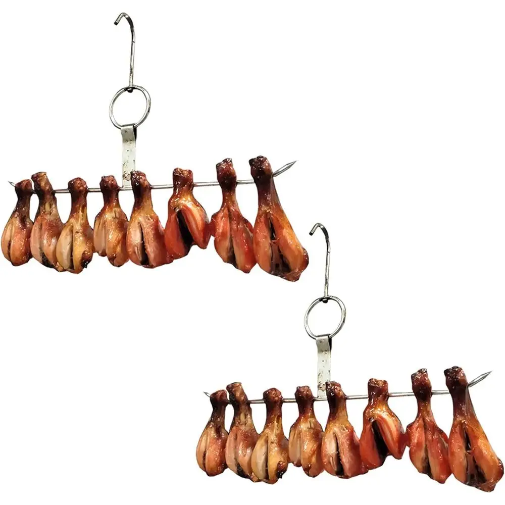 Stainless Steel Chicken Wings and Leg Smoking Hanger Meat Hooks Bacon Shop Hook BBQ Grill Hanger Cooking Tools Accessories
Stainless Steel Chicken Wings and Leg Smoking Hanger Meat Hooks Bacon Shop Hook BBQ Grill Hanger Cooking Tools Accessories