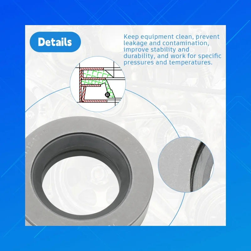 DMHUI Durable Mechanical Oil Seal 47.63x81.12x17.85mm Imperial Dimension Fit for Goetze 013-05-00102 Industrial Equipment Seal
DMHUI Durable Mechanical Oil Seal 47.63x81.12x17.85mm Imperial Dimension Fit for Goetze 013-05-00102 Industrial Equipment Seal