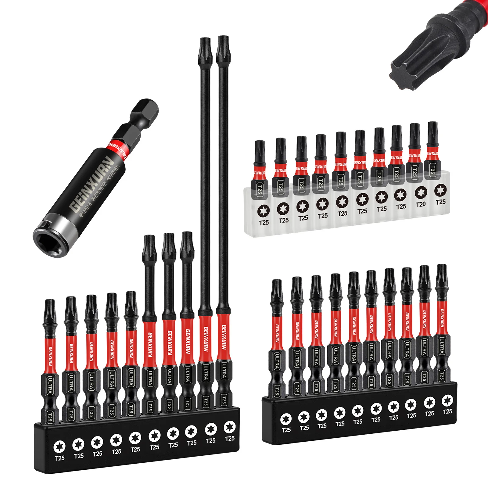 Набор отверток Geinxurn, # Магнитная стальная звездочка Torx с держателем для бит и органайзером для хранения
Набор отверток Geinxurn, # Магнитная стальная звездочка Torx с держателем для бит и органайзером для хранения