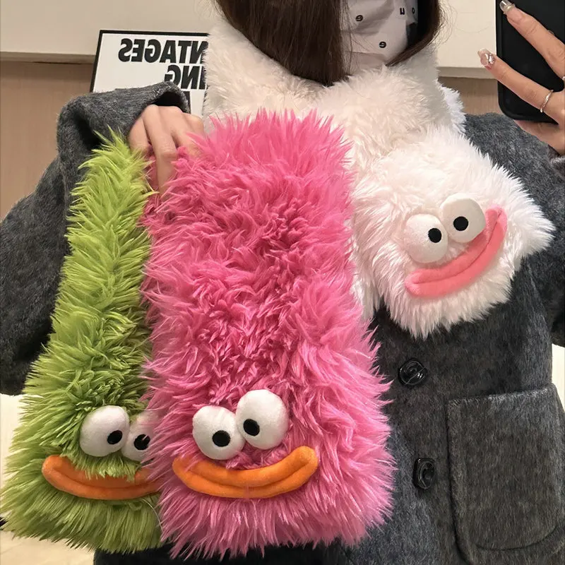 Funny Ugly Cute Plush Little Monster Scarf for Women Girls Winter Thickened Warm Furry Fur Scarves Neck Warmer Christmas Gifts
Funny Ugly Cute Plush Little Monster Scarf for Women Girls Winter Thickened Warm Furry Fur Scarves Neck Warmer Christmas Gifts