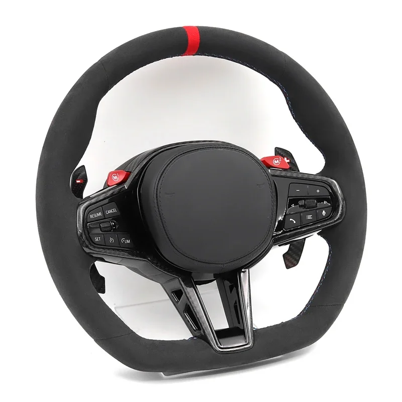 Leather Carbon Car Steering Wheel Assembly for BMW G/F Series G20 G30 G31 G32 G01 X4 G02 G87 M3 G80 M4 G82 G42 G21 G14 G15 G16
Leather Carbon Car Steering Wheel Assembly for BMW G/F Series G20 G30 G31 G32 G01 X4 G02 G87 M3 G80 M4 G82 G42 G21 G14 G15 G16
