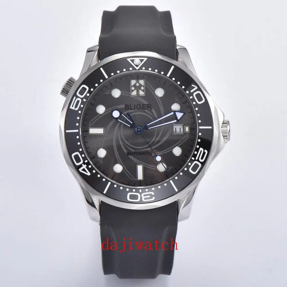 41MM Bliger luxury men Automatic mechanical watch gray dial date rubber strap Sapphire Crystal Luminous Waterproof Watch
41MM Bliger luxury men Automatic mechanical watch gray dial date rubber strap Sapphire Crystal Luminous Waterproof Watch