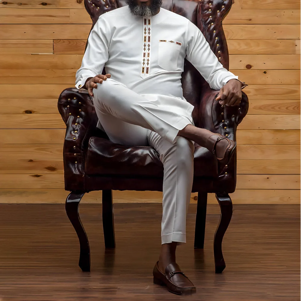 New 2023 Ethnic Style Trendy Men's Casual Suit Embroidered Shirt and Pants 2-piece Set
New 2023 Ethnic Style Trendy Men's Casual Suit Embroidered Shirt and Pants 2-piece Set