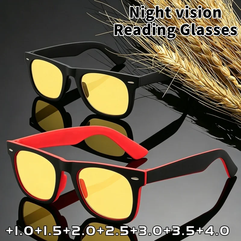 High-definition Fashionable Large Frame Night Vision Presbyopia Glasses Bright-enhancing UV Resistant Anti-Blue Light Glasses
High-definition Fashionable Large Frame Night Vision Presbyopia Glasses Bright-enhancing UV Resistant Anti-Blue Light Glasses