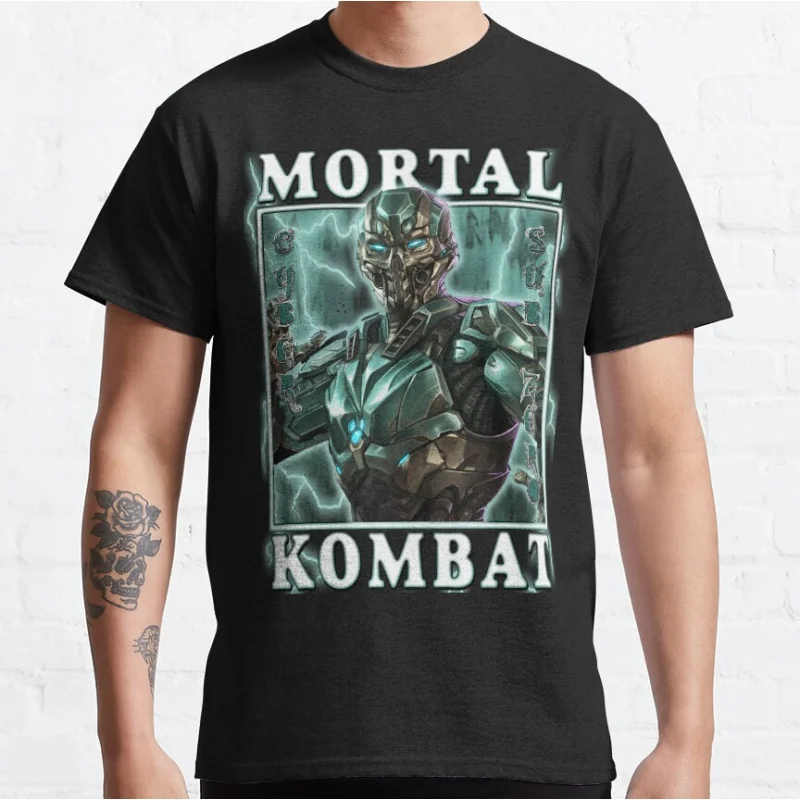 Triborg Cyber Sub-Zero 80s retro video game Mortal Kombat 1 Short-sleeve crewneck T-shirt for men large size Adult Tops S-6xl
Triborg Cyber Sub-Zero 80s retro video game Mortal Kombat 1 Short-sleeve crewneck T-shirt for men large size Adult Tops S-6xl