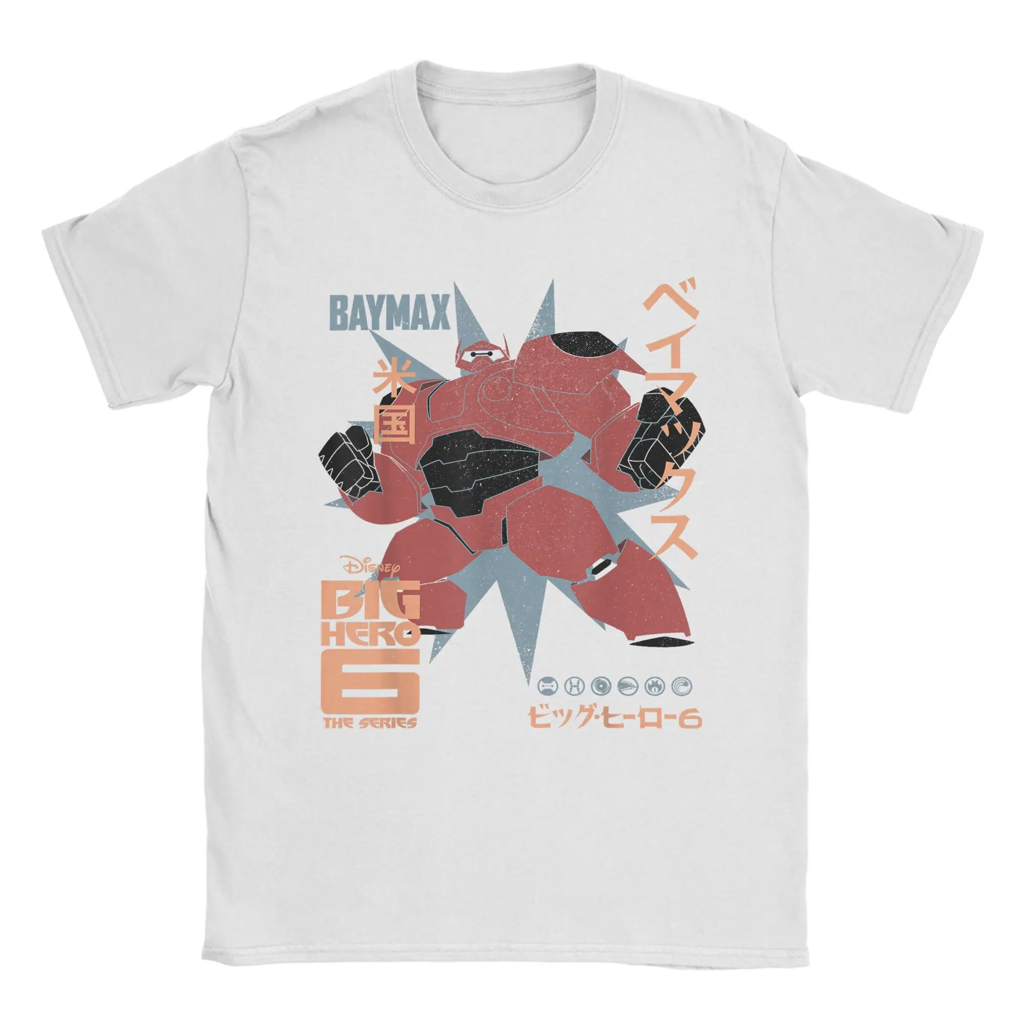 Big Hero 6 TV Series Baymax Плакат Мужские футболки Милая новинка Футболка с коротким рукавом и круглым вырезом Футболки из 100% хлопка Одежда для вечеринок
Big Hero 6 TV Series Baymax Плакат Мужские футболки Милая новинка Футболка с коротким рукавом и круглым вырезом Футболки из 100% хлопка Одежда для вечеринок