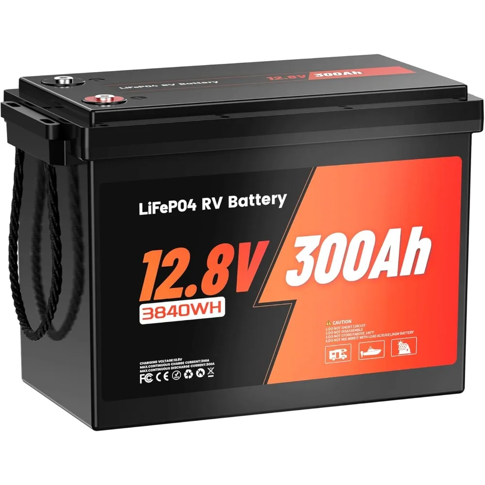 12.8V 300Ah LiFePO4 Battery, Rechargeable Lithium Batteries, UP to 4000+ Deep Cycles, Grade A Lithium Iron Phosphate Cells
12.8V 300Ah LiFePO4 Battery, Rechargeable Lithium Batteries, UP to 4000+ Deep Cycles, Grade A Lithium Iron Phosphate Cells