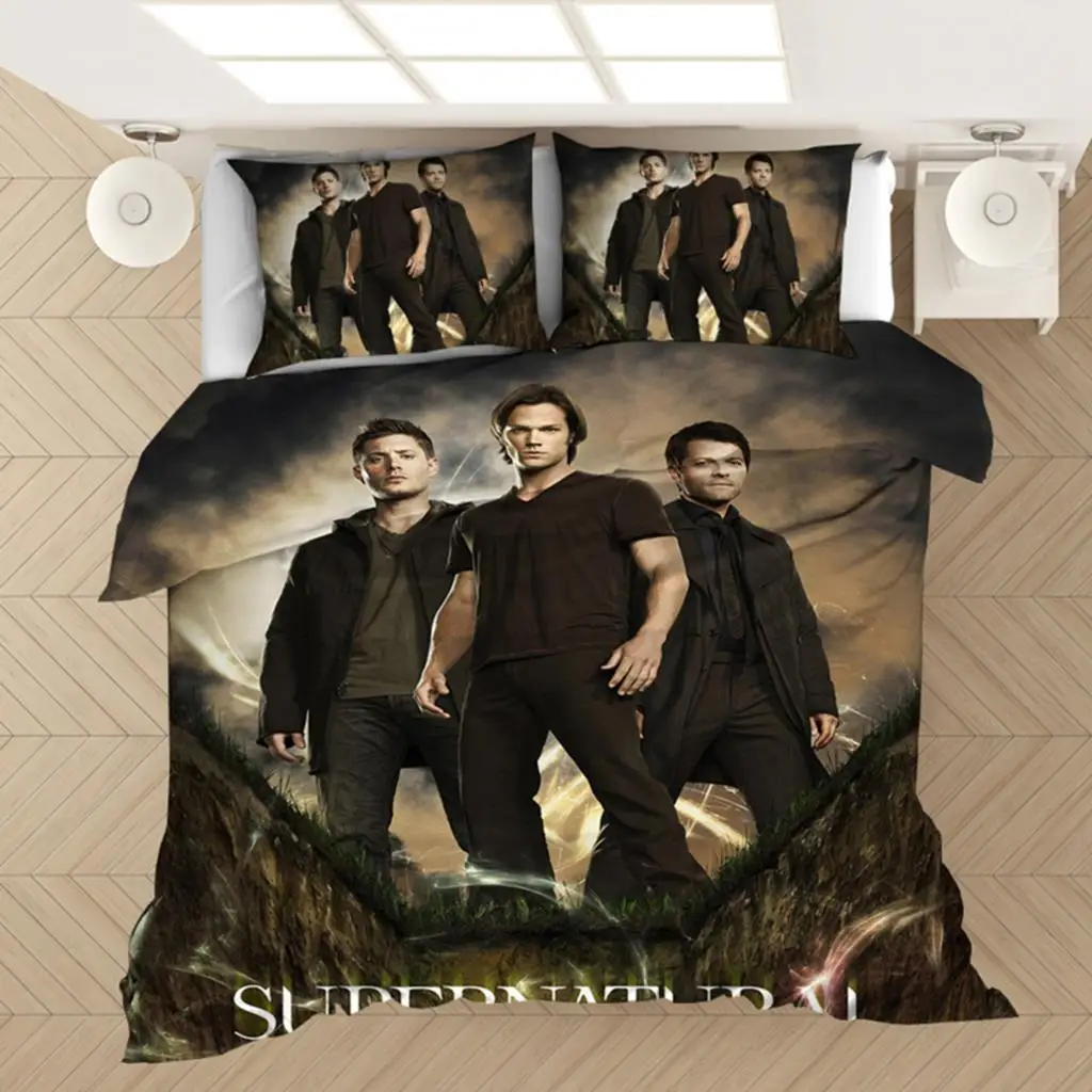 Supernatural Bedding Set Duvet Covers Supernatural TV Series Sam Dean Comforter Bedding Sets Bedclothes Bed Linen(NO Sheet)
Supernatural Bedding Set Duvet Covers Supernatural TV Series Sam Dean Comforter Bedding Sets Bedclothes Bed Linen(NO Sheet)