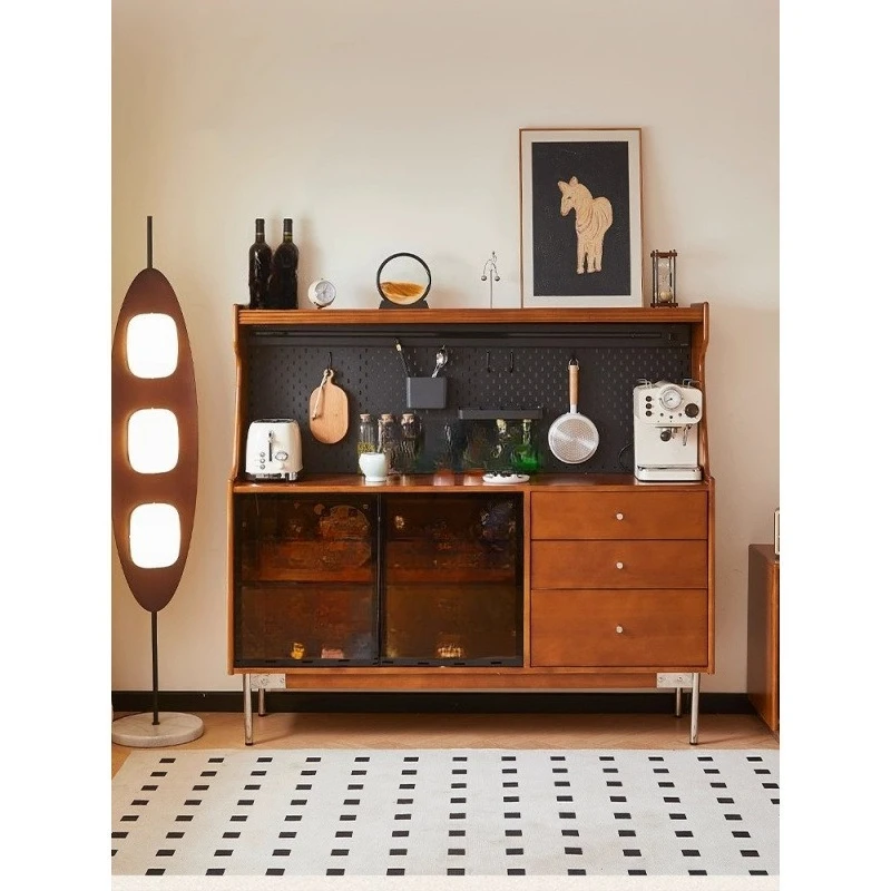 Solid wood against the wall integrated dining side cabinet, porch cabinet, locker, household tea cabinet, wine cabinet
Solid wood against the wall integrated dining side cabinet, porch cabinet, locker, household tea cabinet, wine cabinet