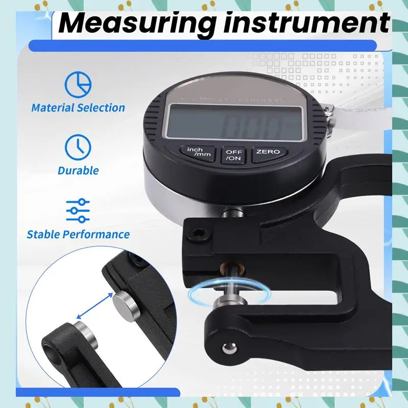 A71P Micrometer Thickness Gauge High Precision Caliper Digital Display Thickness Gauge Paper Cloth And Metal Measuring Tool 0.01
A71P Micrometer Thickness Gauge High Precision Caliper Digital Display Thickness Gauge Paper Cloth And Metal Measuring Tool 0.01