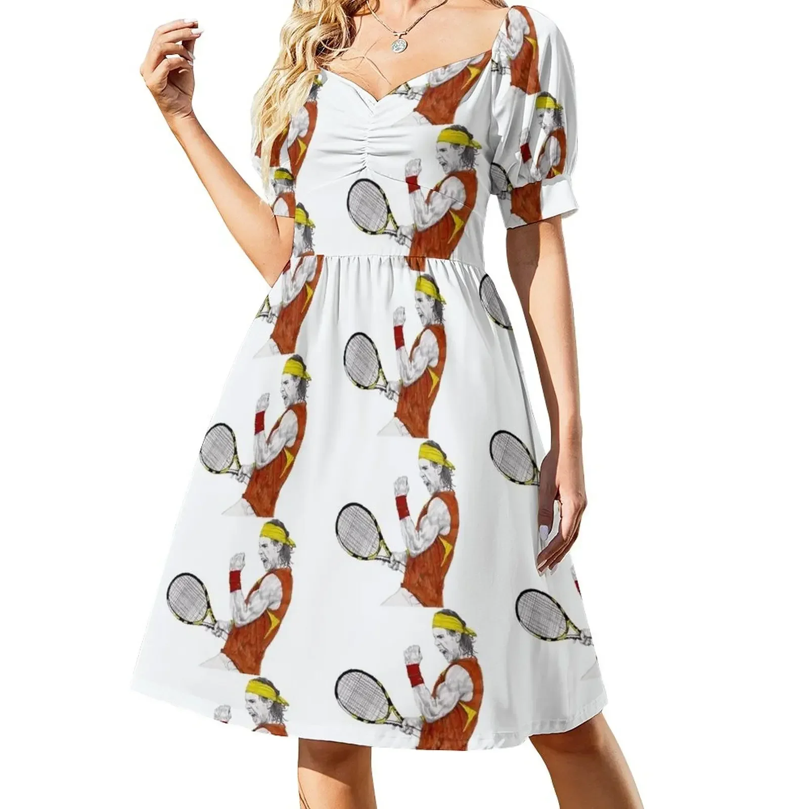 Tennis Nadal Short-Sleeved Dress evening dress ladies elegant chic wedding evening dresses Dress
Tennis Nadal Short-Sleeved Dress evening dress ladies elegant chic wedding evening dresses Dress