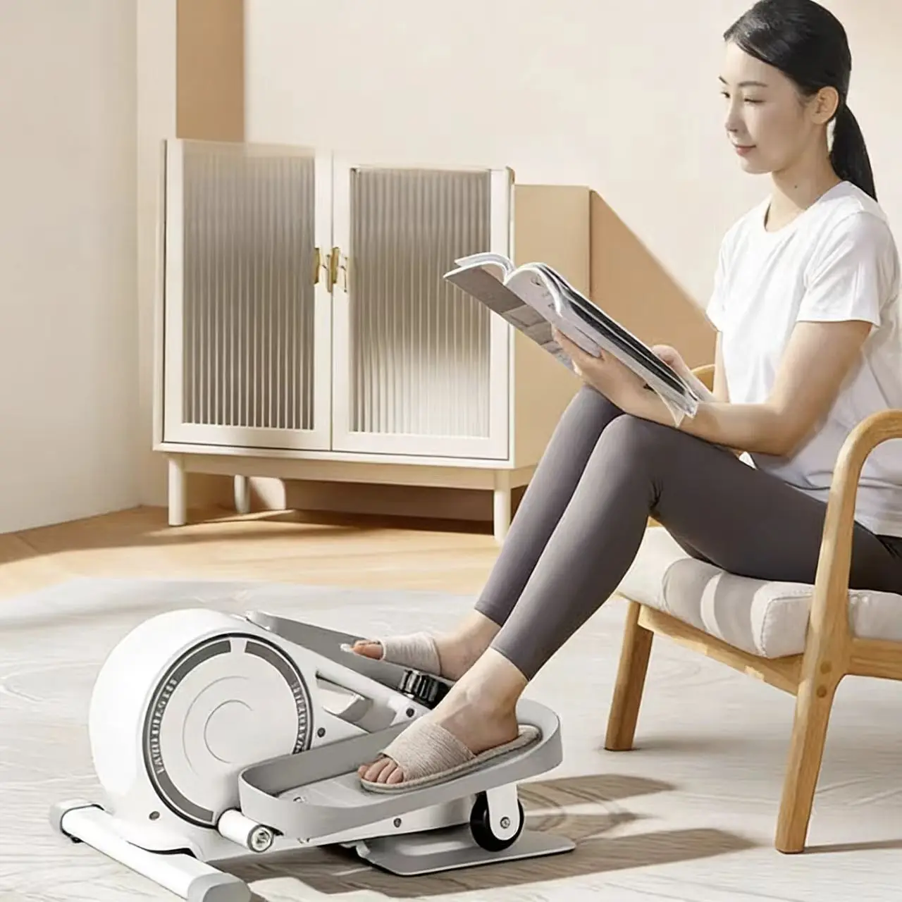 8 Level Adjustable Resistance Desk Elliptical Bike LCD Fitness Tracker Portable Trainer
8 Level Adjustable Resistance Desk Elliptical Bike LCD Fitness Tracker Portable Trainer