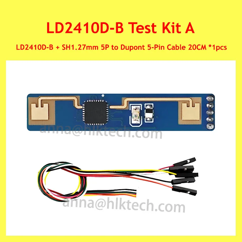HLK-LD2410D-B 24GHz Human Presence Sensor Module Bluetooth Photosensitive Static Body Detect 10m Distance For Smart Home
HLK-LD2410D-B 24GHz Human Presence Sensor Module Bluetooth Photosensitive Static Body Detect 10m Distance For Smart Home