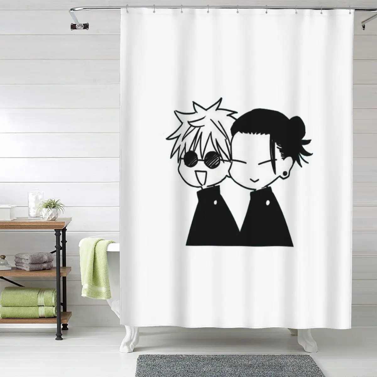 Gojo Satoru And Geto Suguru Shower Curtain Bathroom Polyester Waterproof Bath Curtains with Hooks
Gojo Satoru And Geto Suguru Shower Curtain Bathroom Polyester Waterproof Bath Curtains with Hooks