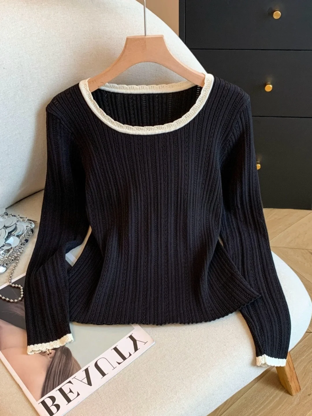 Sweet Faionable Long Sve round Ne Soft Sle Women's Knitted Sweater Top Ele Autumn Wear Comfortable Fit Chinese B...
Sweet Faionable Long Sve round Ne Soft Sle Women's Knitted Sweater Top Ele Autumn Wear Comfortable Fit Chinese B...