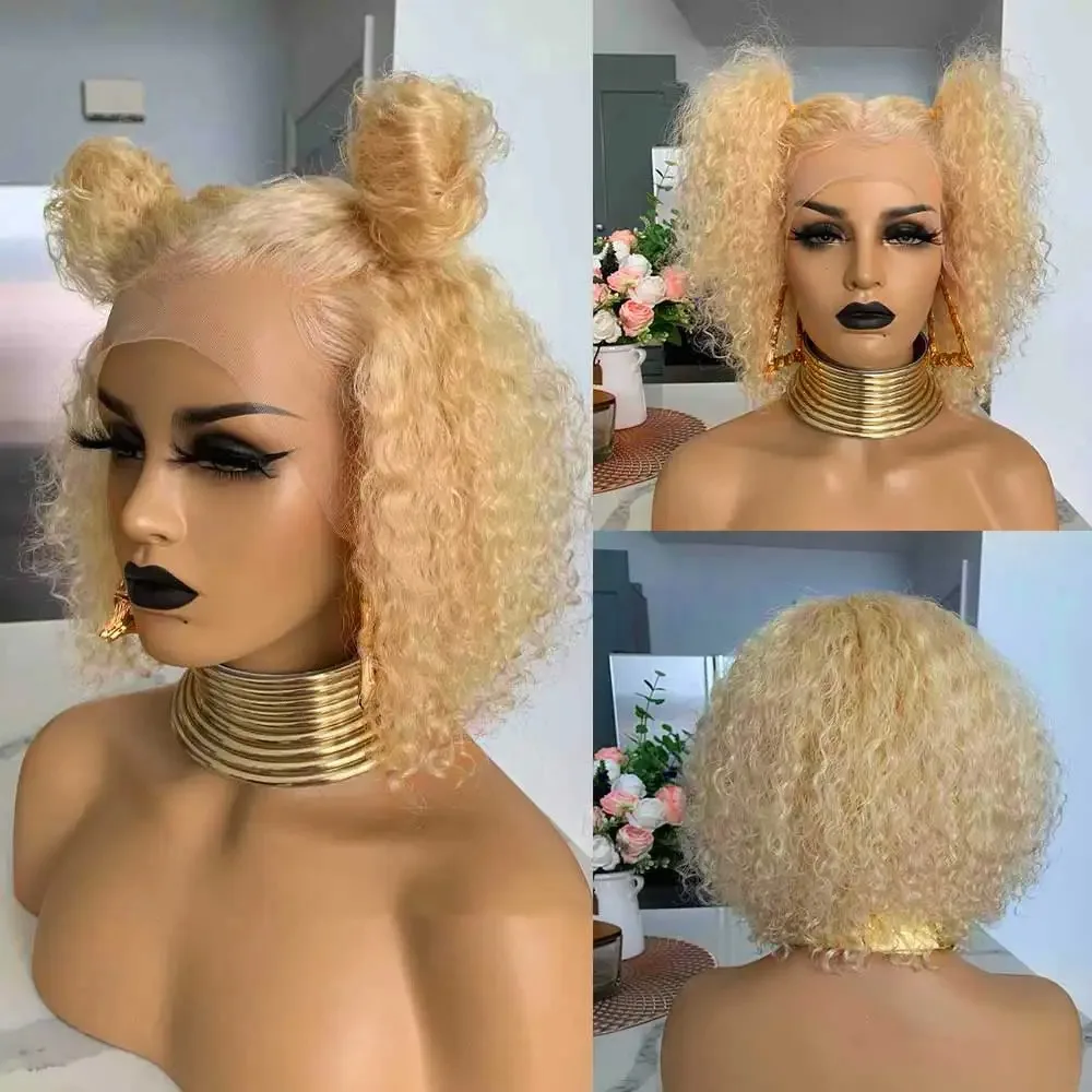 613 Blonde Short Curly Lace Front Wigs 13x4 HD Loose Wave Wigs Synthetic For Women Pink Wig Glueless Pre Plucked Daily Cosplay
613 Blonde Short Curly Lace Front Wigs 13x4 HD Loose Wave Wigs Synthetic For Women Pink Wig Glueless Pre Plucked Daily Cosplay