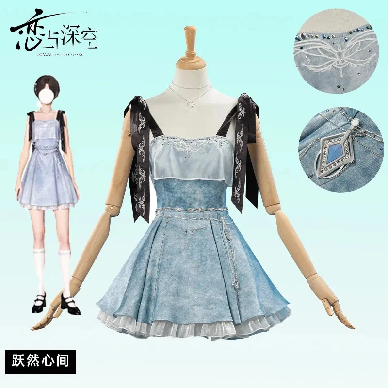 Game Love And Deepspace Caleb Couple Mc Player Cosplay Xia Yizhou Party Girl Blue Camisole Dress Suit for Woman Skirt ,[6jh
Game Love And Deepspace Caleb Couple Mc Player Cosplay Xia Yizhou Party Girl Blue Camisole Dress Suit for Woman Skirt ,[6jh