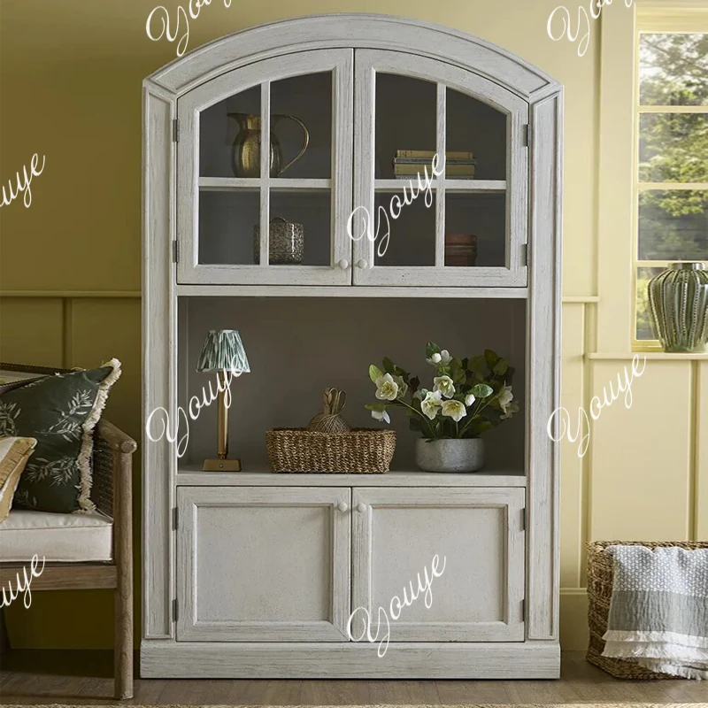 French pastoral solid wood display living room retro storage display storage bookcase kitchen side cupboard
French pastoral solid wood display living room retro storage display storage bookcase kitchen side cupboard
