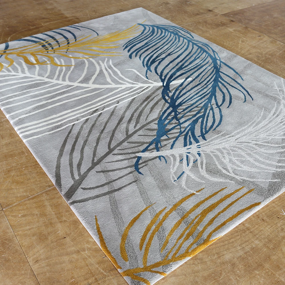 Factory Price Feather Modern Style Design Home Center Hand Tufted Living Room Wool Carpets
Factory Price Feather Modern Style Design Home Center Hand Tufted Living Room Wool Carpets
