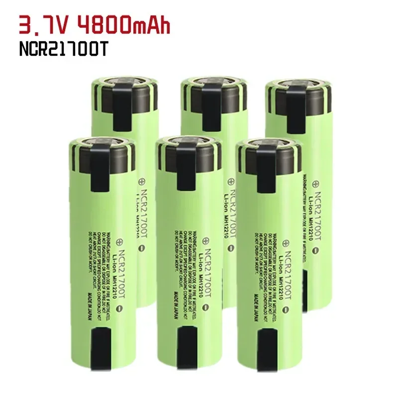 Литий-ионный аккумулятор NCR21700T, 100%, 3,7 в, 4800 мАч, 15 А, 5C
Литий-ионный аккумулятор NCR21700T, 100%, 3,7 в, 4800 мАч, 15 А, 5C