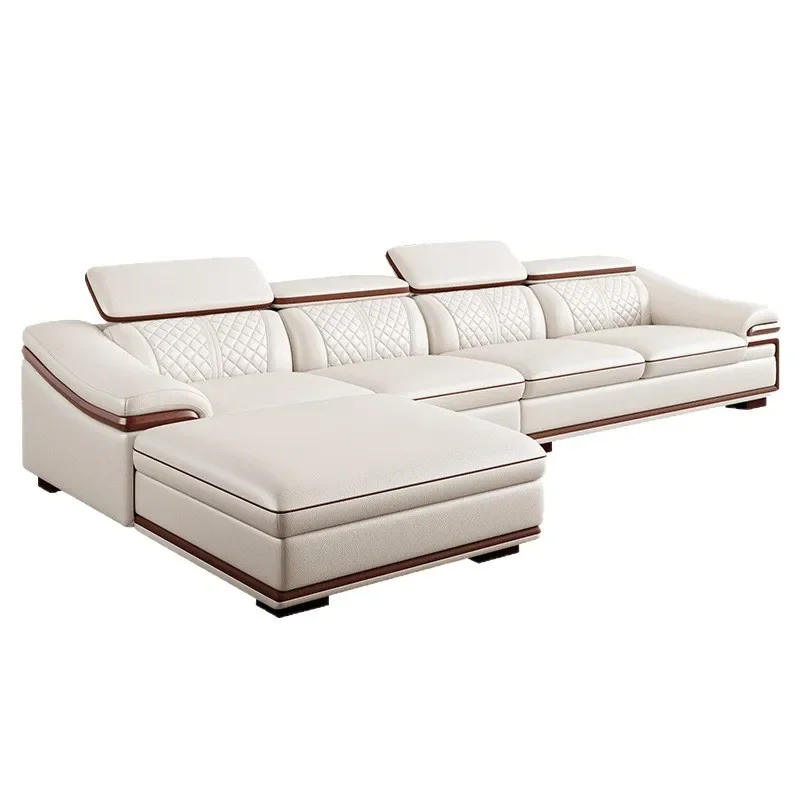 Leather sofa sofa modern simple first layer cowhide living room size apartment combination leather art sand
Leather sofa sofa modern simple first layer cowhide living room size apartment combination leather art sand