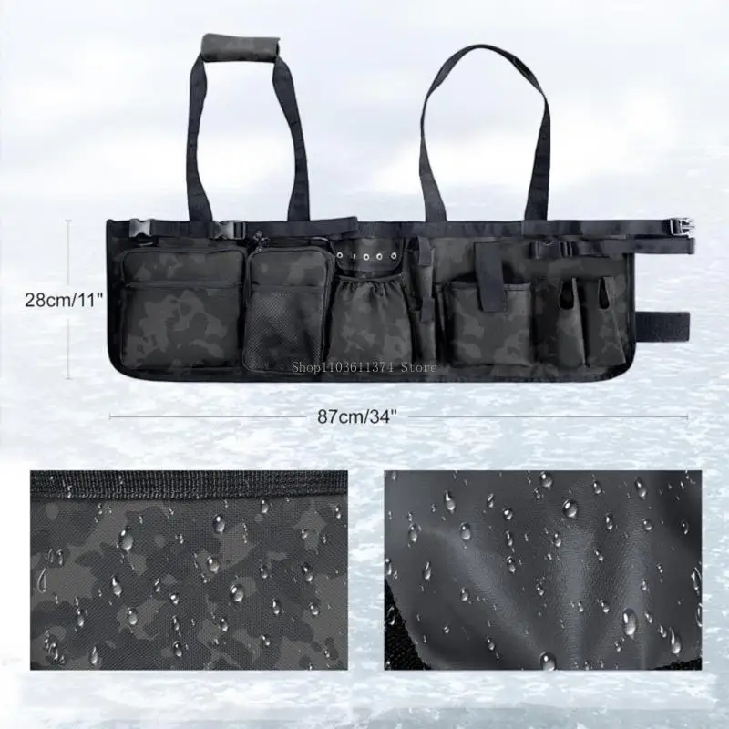 Durability Waterproofed Fishing Accessories Organizers Bag Oversized Compartment
Durability Waterproofed Fishing Accessories Organizers Bag Oversized Compartment