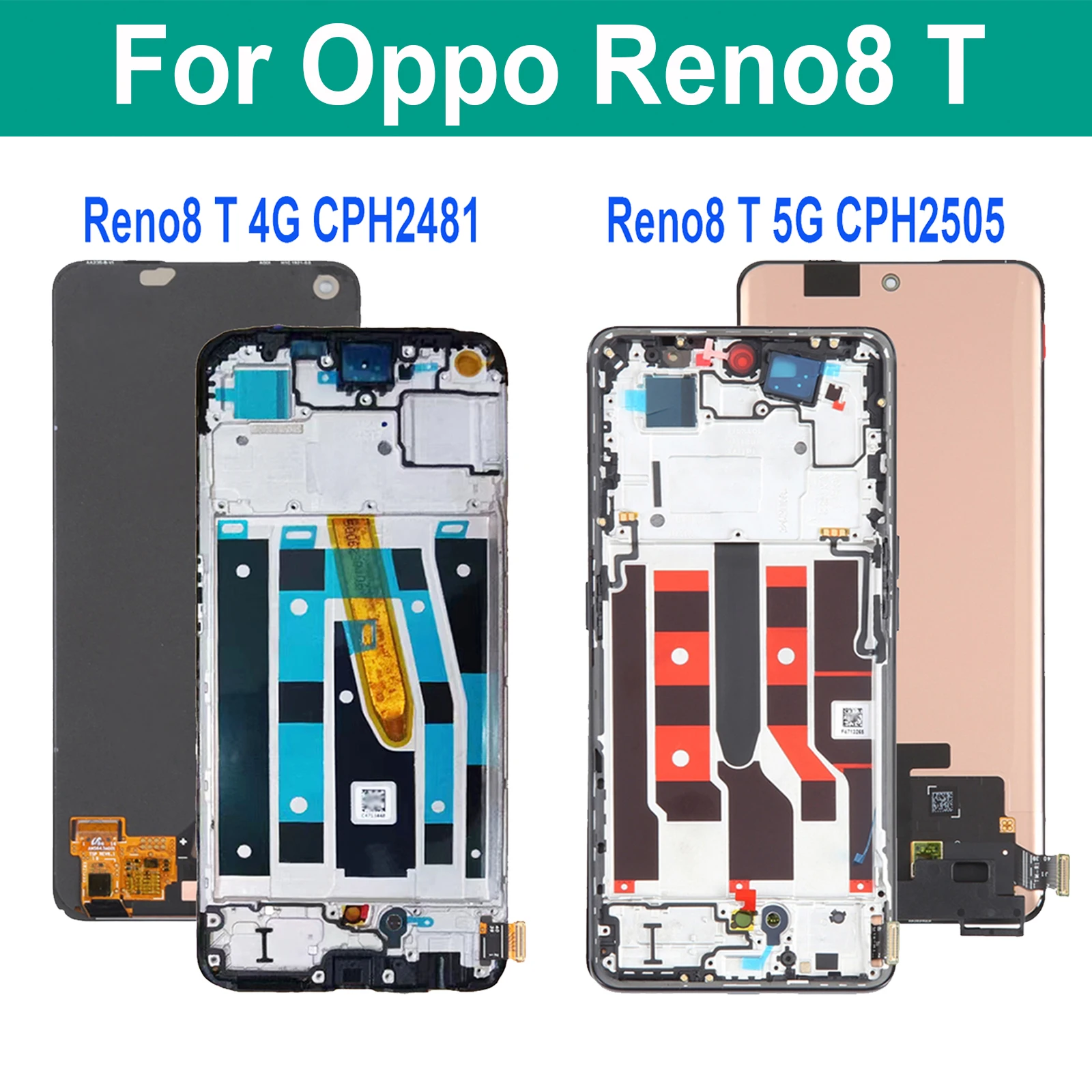 AMOLED For Oppo Reno8 T 4G 5G CPH2481 CPH2505 LCD Display Touch Screen Digitizer Assembly For Oppo Reno 8T LCD
AMOLED For Oppo Reno8 T 4G 5G CPH2481 CPH2505 LCD Display Touch Screen Digitizer Assembly For Oppo Reno 8T LCD
