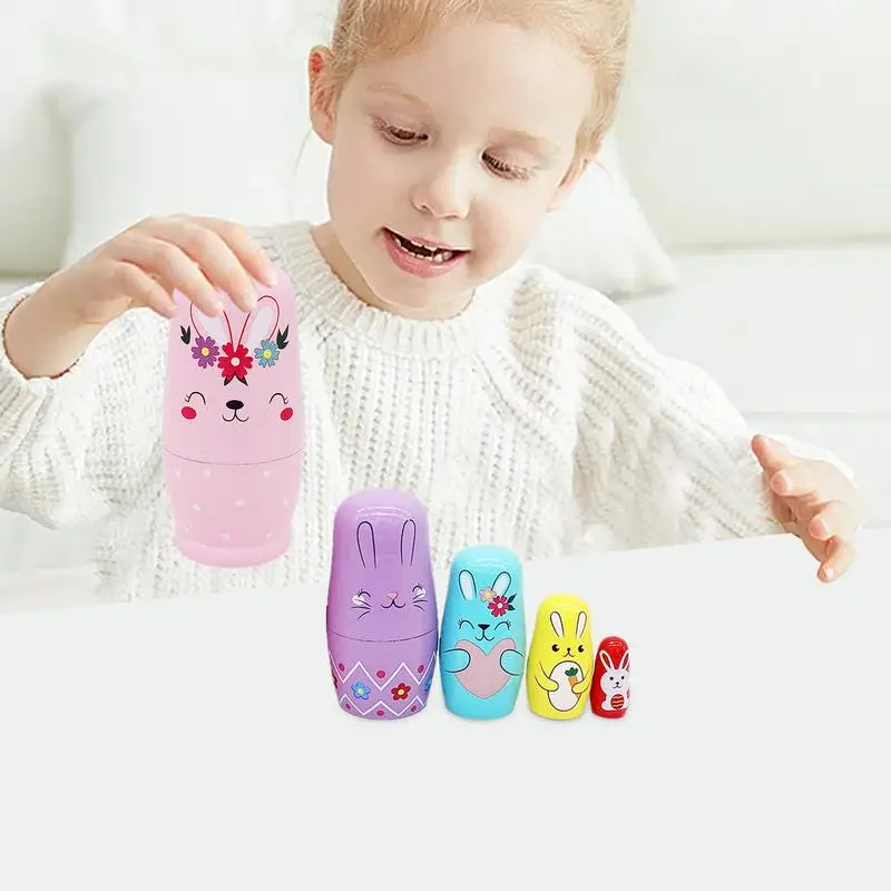 Bunny Nesting Dolls Toddler Wooden Nesting Doll Educational Stacking Playsets For Boys Girls Cartoon Home Decoration Ornament
Bunny Nesting Dolls Toddler Wooden Nesting Doll Educational Stacking Playsets For Boys Girls Cartoon Home Decoration Ornament