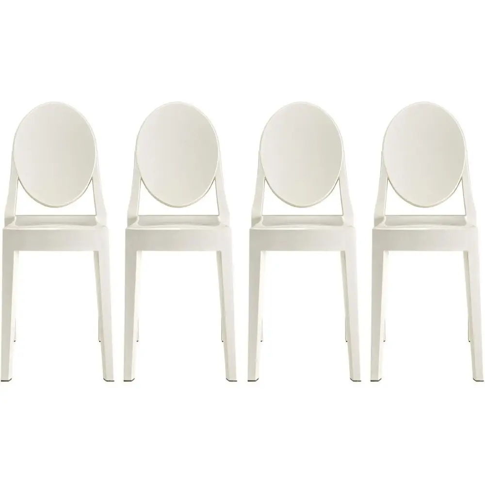 Elegant 4-Piece Louis Style Dining Chairs with Lounge Arms - Accent Seats for Modern Century Design (White, Set of 4)
Elegant 4-Piece Louis Style Dining Chairs with Lounge Arms - Accent Seats for Modern Century Design (White, Set of 4)