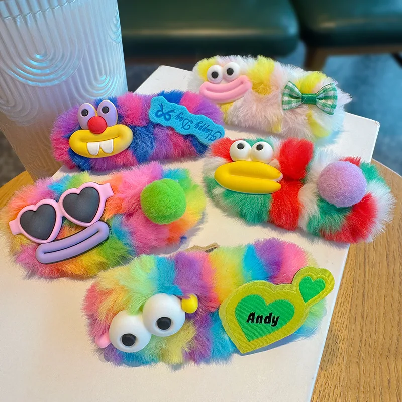 1/5pcs cartoon plush hair accessories cute ugly cute clip women girls funny big eyes doll clip long buckle hair clip headwear
1/5pcs cartoon plush hair accessories cute ugly cute clip women girls funny big eyes doll clip long buckle hair clip headwear