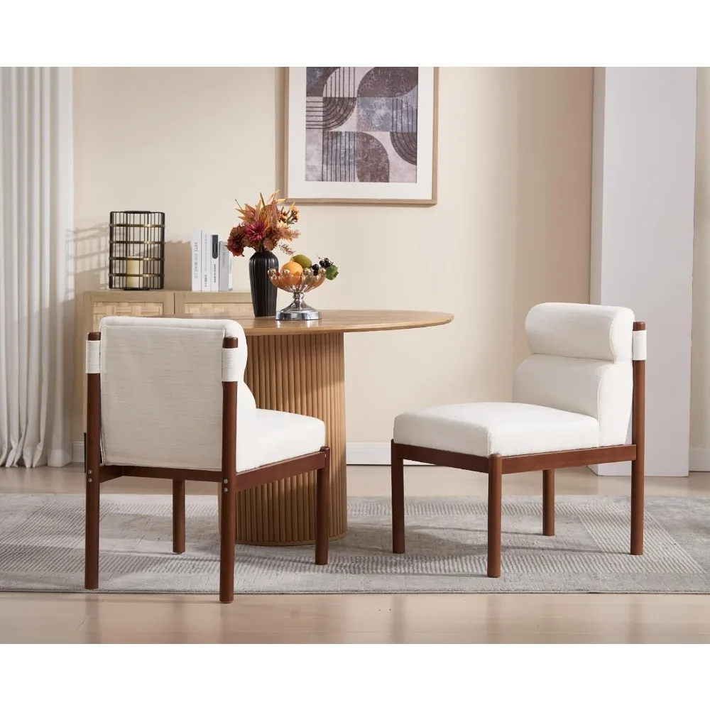 Dining Chairs Set of 2 Modern Upholstered Living Room Chairs Mid Century Comfy Linen Fabric Kitchen Chairs with Wood Legs
Dining Chairs Set of 2 Modern Upholstered Living Room Chairs Mid Century Comfy Linen Fabric Kitchen Chairs with Wood Legs