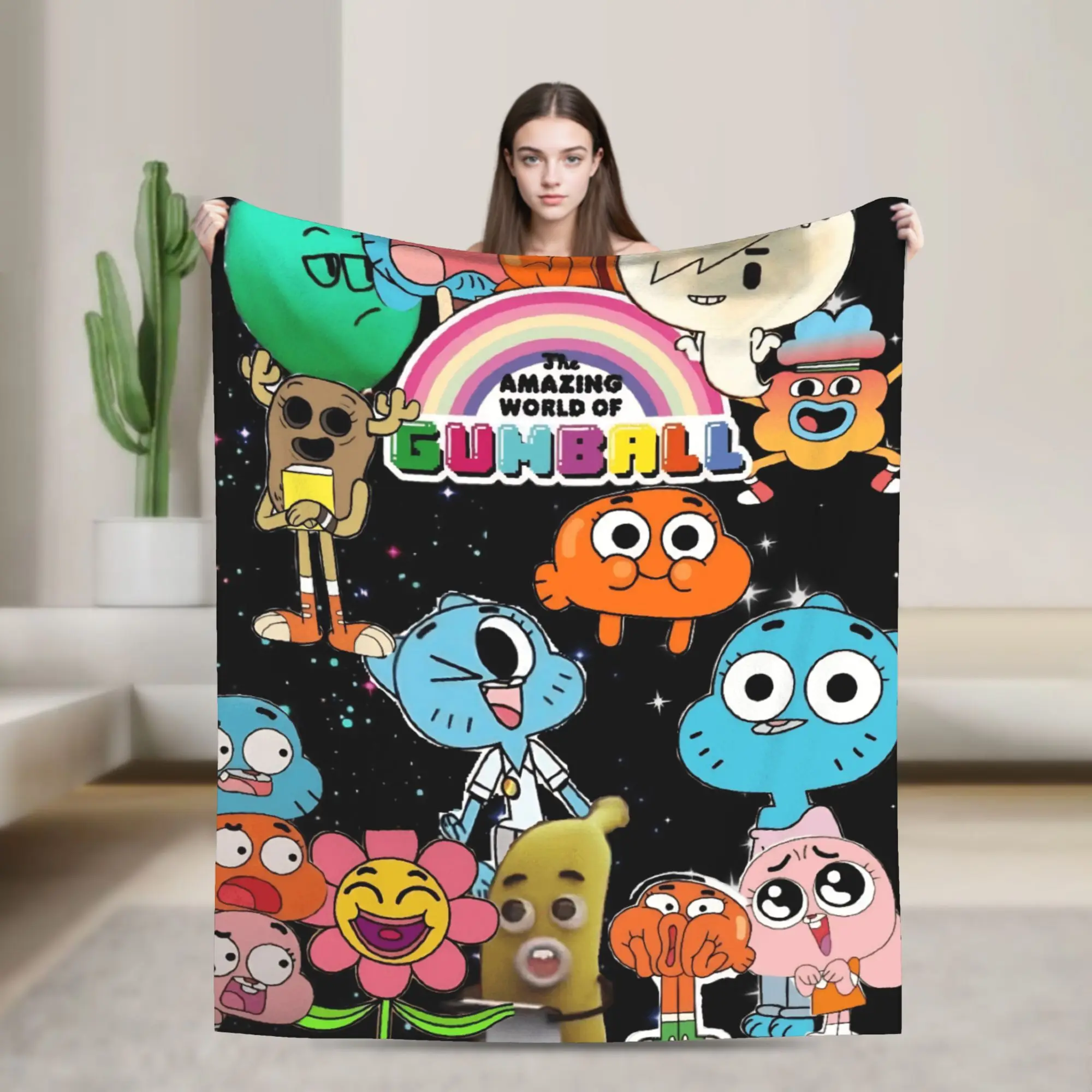 Super Soft Blankets Travel Office The Amazing World Of Gumballs Bedding Throws Flannel Bedspread For Outdoor Sofa Bed Cover
Super Soft Blankets Travel Office The Amazing World Of Gumballs Bedding Throws Flannel Bedspread For Outdoor Sofa Bed Cover