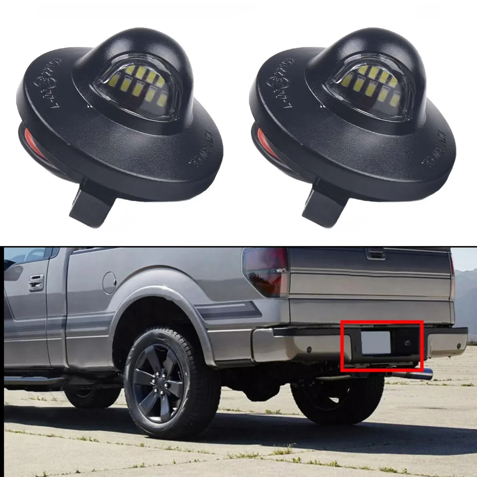 2Pcs 12V 6000K LED License Plate Light Rear Bumper Tag Assembly Lamp For Ford F-350 F-450 F-550 F-250 1999-2014
2Pcs 12V 6000K LED License Plate Light Rear Bumper Tag Assembly Lamp For Ford F-350 F-450 F-550 F-250 1999-2014