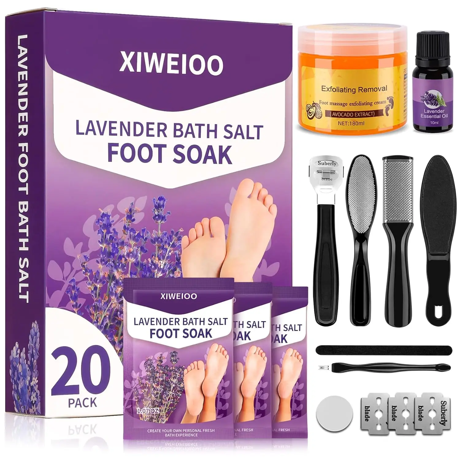 Tea Tree Oil Foot Soak Salt - Moisturizes, Reduces Odor, Soothes Aching Feet with Epsom Salt for Home Spa Pedicure
Tea Tree Oil Foot Soak Salt - Moisturizes, Reduces Odor, Soothes Aching Feet with Epsom Salt for Home Spa Pedicure