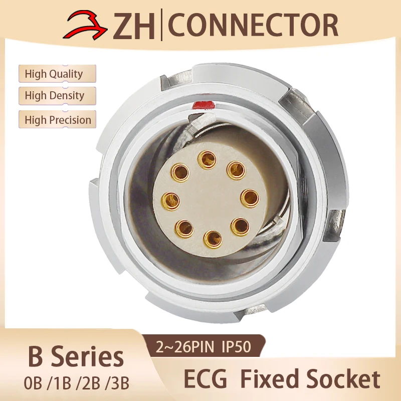 Metal circular connector ECG aviation socket 0B1B2B3B 2 3 4 5 6 9 12 14 16 18 26 Pins plug-in plate double nut female seat
Metal circular connector ECG aviation socket 0B1B2B3B 2 3 4 5 6 9 12 14 16 18 26 Pins plug-in plate double nut female seat