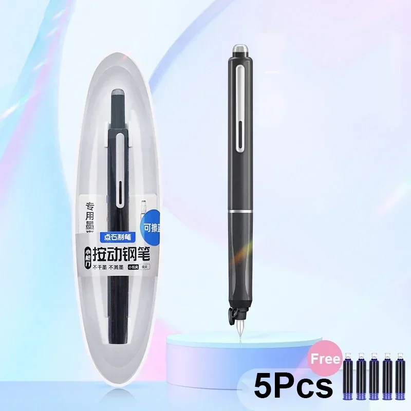Creative Sealed Press Fountain Pen Automatic Press Student Writing Pen Calligraphy 0.5mm Office Replaceable Cartridge Ink Gift
Creative Sealed Press Fountain Pen Automatic Press Student Writing Pen Calligraphy 0.5mm Office Replaceable Cartridge Ink Gift