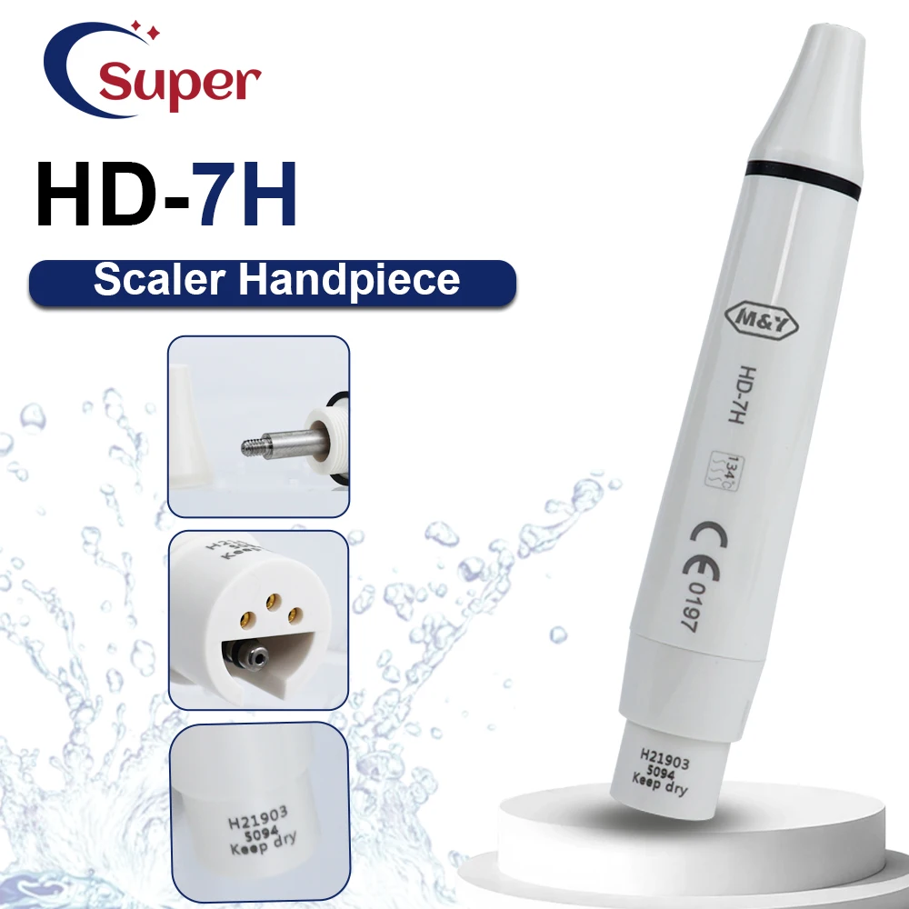 Dental Ultrasonic without Light Scaler Handpiece HD-7H Detachable Fit For Dentistry Ultrasonic Scaler Teeth Whitening Tools
Dental Ultrasonic without Light Scaler Handpiece HD-7H Detachable Fit For Dentistry Ultrasonic Scaler Teeth Whitening Tools