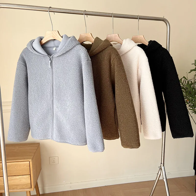 Autumn Winter New Fashion Pink Hooded Short Zipper Solid Color Jacket Casual Ladies Outerwear Long Sleeve Coat Jacket Top
Autumn Winter New Fashion Pink Hooded Short Zipper Solid Color Jacket Casual Ladies Outerwear Long Sleeve Coat Jacket Top