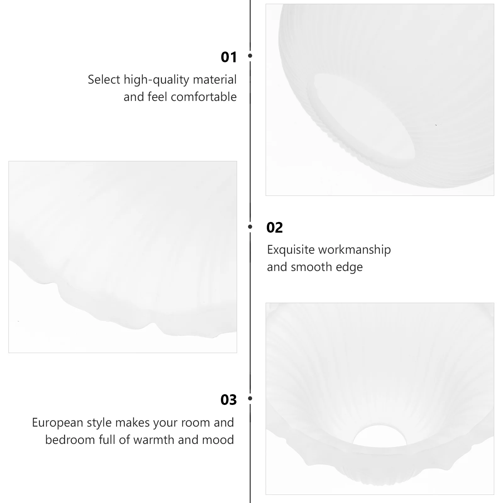 Exquisite Glass Lampshade for Wall Ceiling Floor Lamp Protective Decorative Cover Soft Diffused Light European Design Home
Exquisite Glass Lampshade for Wall Ceiling Floor Lamp Protective Decorative Cover Soft Diffused Light European Design Home
