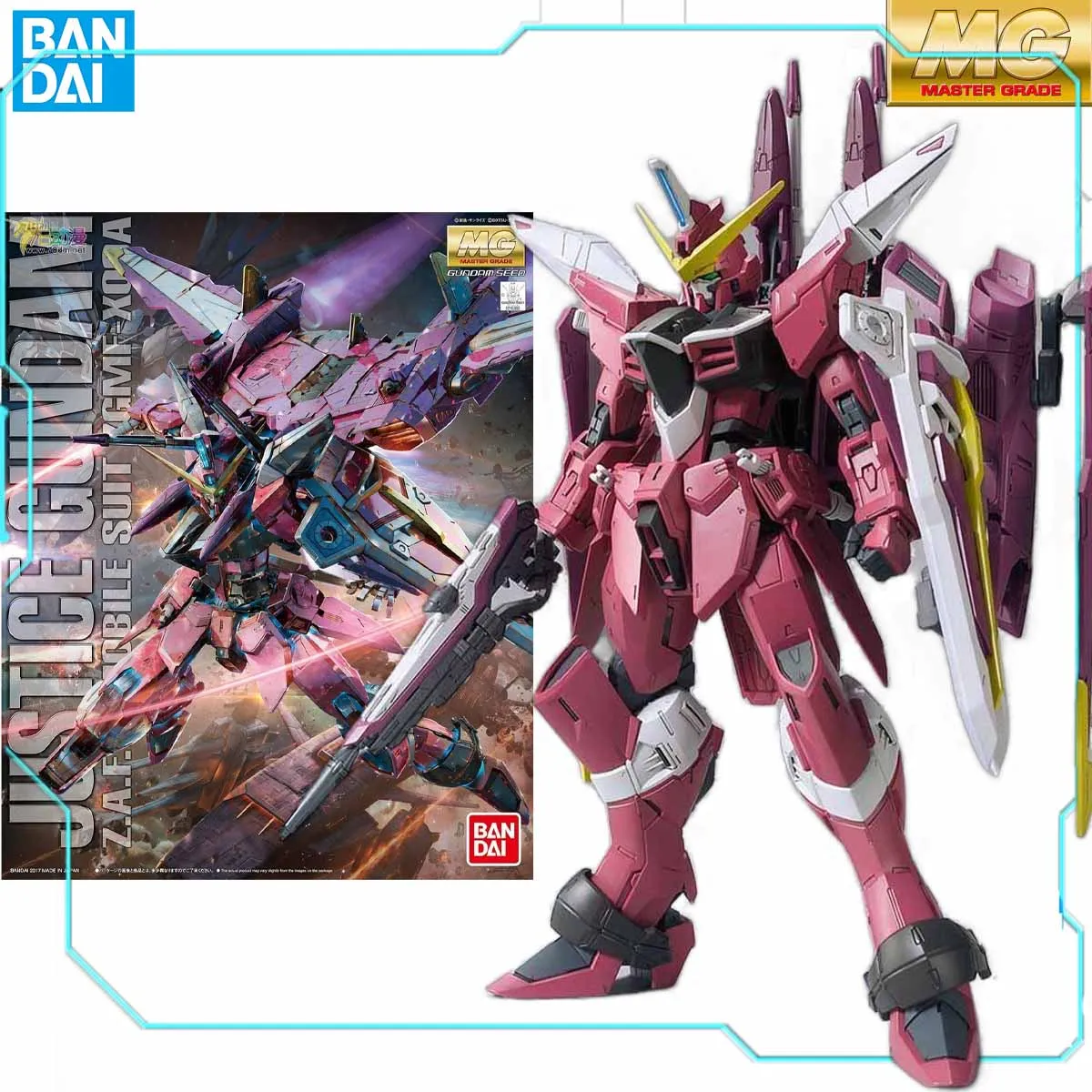 BANDAI Genuine Gundam Model Kit MG ZGMF-X09A 1/100 JUSTICE GUNDAM Anime Action Figures Assembly Model Collectible Gifts Toys
BANDAI Genuine Gundam Model Kit MG ZGMF-X09A 1/100 JUSTICE GUNDAM Anime Action Figures Assembly Model Collectible Gifts Toys