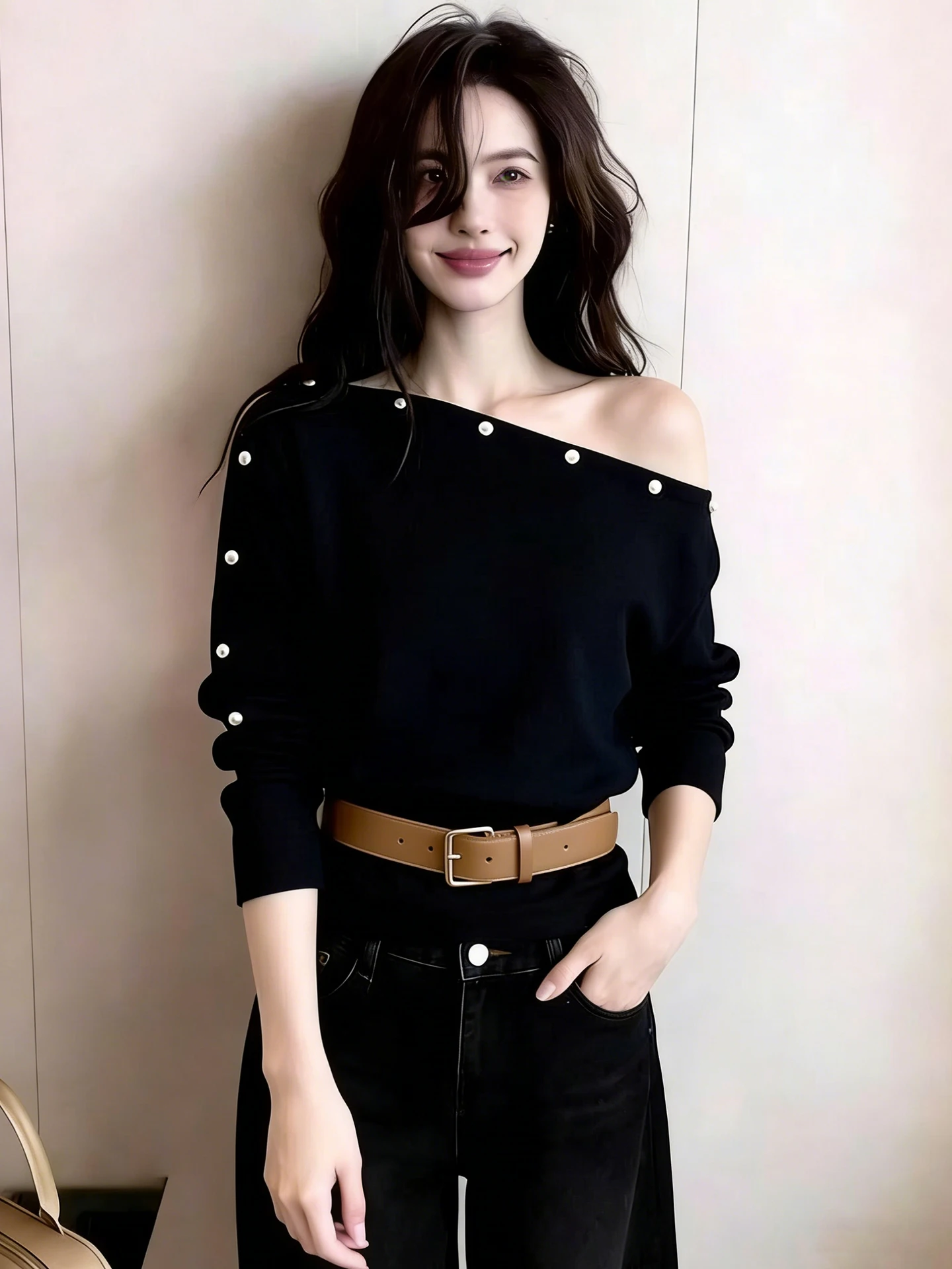 Stylish Trendy Long Sleeve Base Shirt Beautiful Slant Shoulder Design Spring 2026 Fashion Slimming Top Versatile French Style...
Stylish Trendy Long Sleeve Base Shirt Beautiful Slant Shoulder Design Spring 2026 Fashion Slimming Top Versatile French Style...