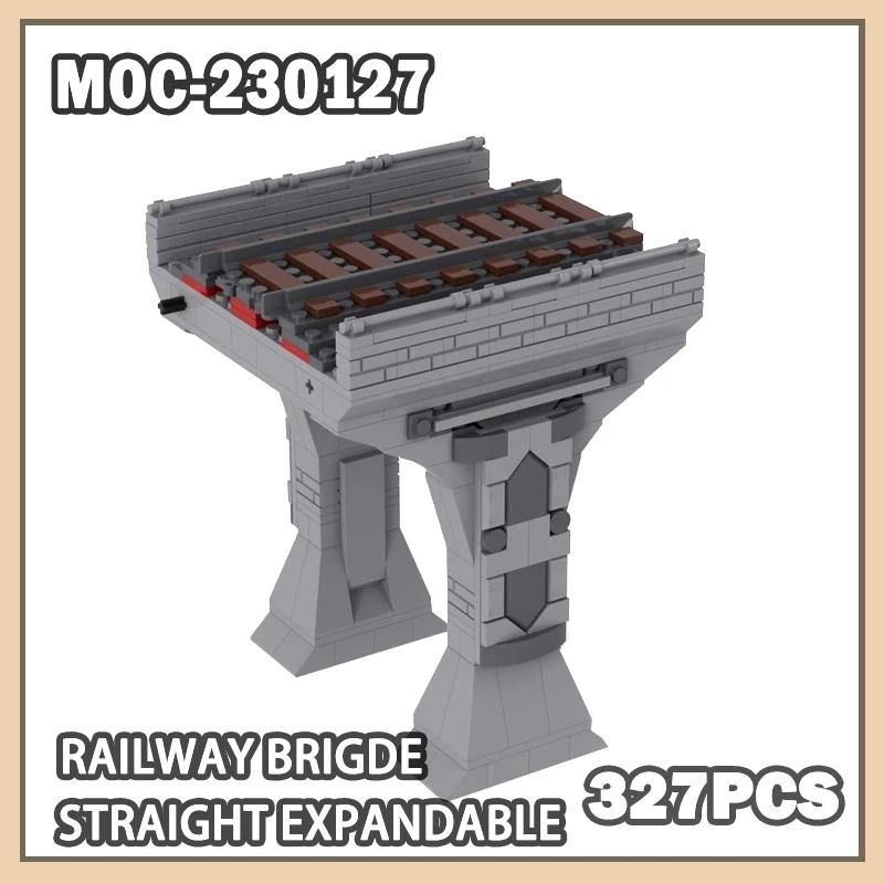 Railway Brigde Straight Expandable 327PCS Building block assembly of train track expansion parts high Compatibility MOC-230127 
Railway Brigde Straight Expandable 327PCS Building block assembly of train track expansion parts high Compatibility MOC-230127