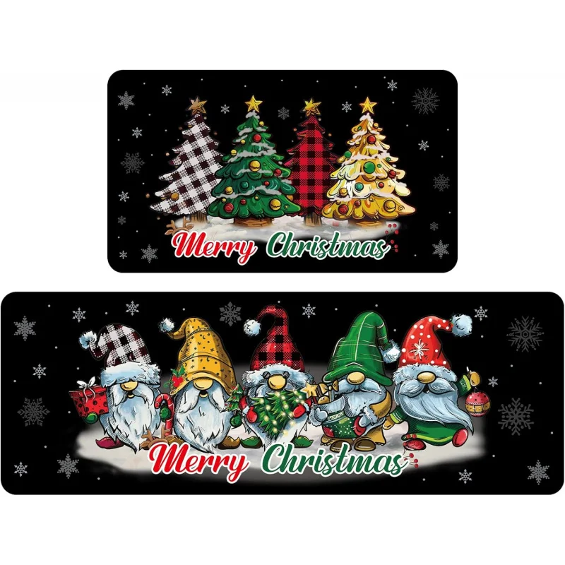 Christmas Dwarf Black 2-piece Kitchen Floor Mat Home Outdoor Decoration Door Mat 16inX24in 17inX47in
Christmas Dwarf Black 2-piece Kitchen Floor Mat Home Outdoor Decoration Door Mat 16inX24in 17inX47in