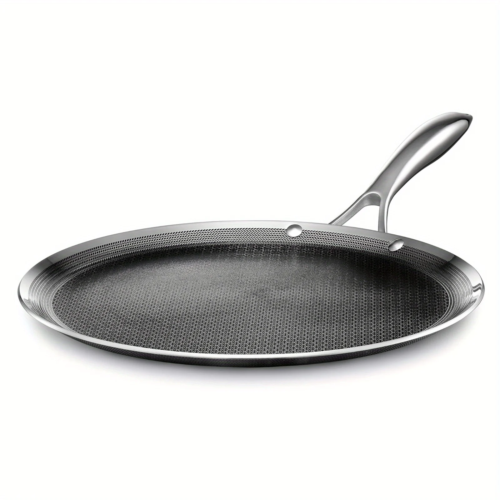11.02inch 304 Stainless Steel Flat Frying Pan Pizza Pan Honeycomb Uncoated Non-Stick Frying Pan Ultra-Thin Frying Pan, Mother'S Day Gift
11.02inch 304 Stainless Steel Flat Frying Pan Pizza Pan Honeycomb Uncoated Non-Stick Frying Pan Ultra-Thin Frying Pan, Mother'S Day Gift