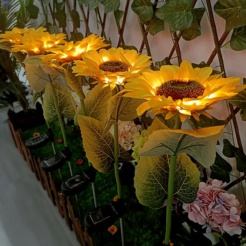 LED Solar Sunflower Solar Flowers Lamp Outdoor Lawn Light IP65 Waterproof Pathway Yard Wedding Holiday Garden Decoration
LED Solar Sunflower Solar Flowers Lamp Outdoor Lawn Light IP65 Waterproof Pathway Yard Wedding Holiday Garden Decoration