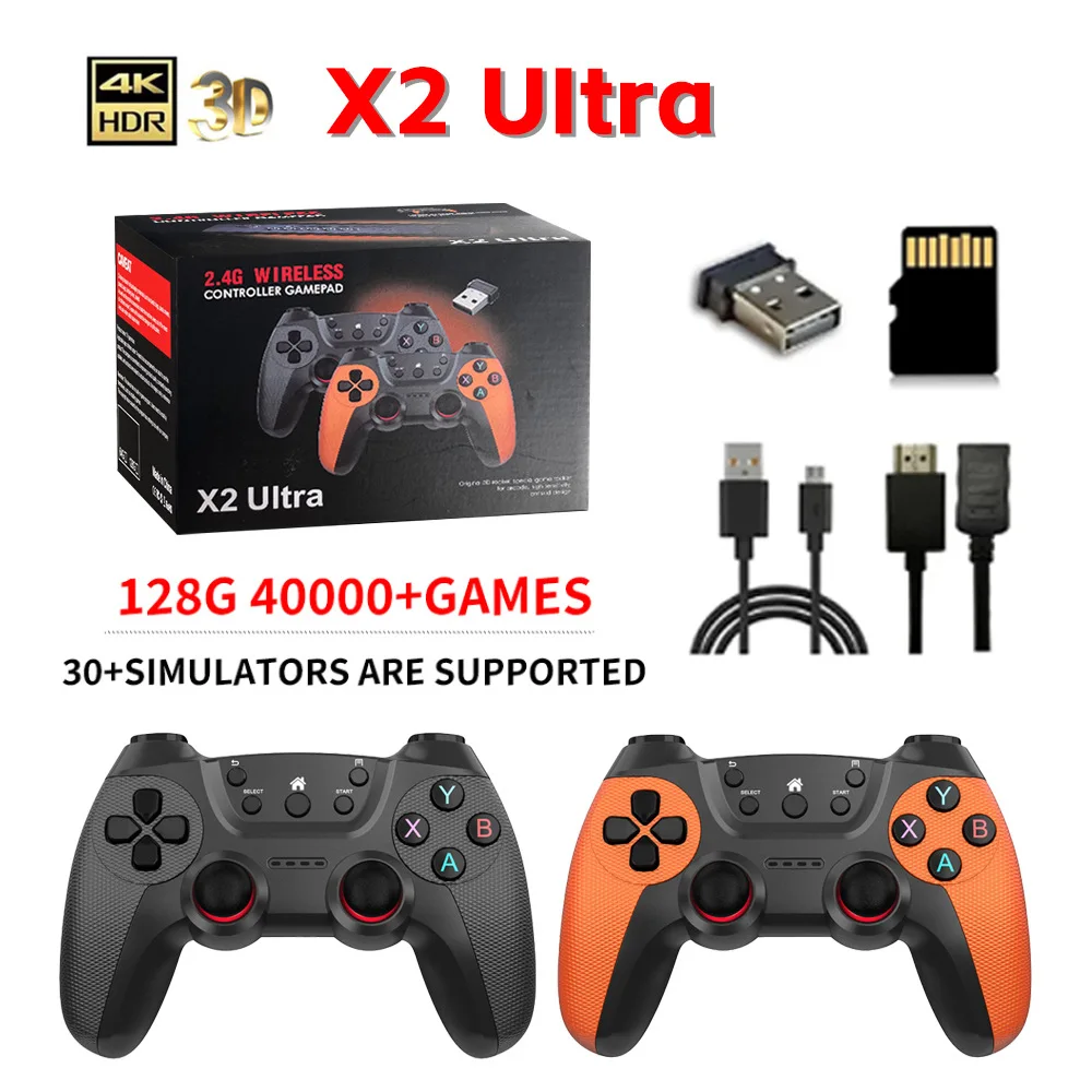 Игровая консоль X2 Ultra, беспроводная игровая консоль высокого разрешения HDMI X2, двойная уличная домашняя портативная игровая консоль
Игровая консоль X2 Ultra, беспроводная игровая консоль высокого разрешения HDMI X2, двойная уличная домашняя портативная игровая консоль
