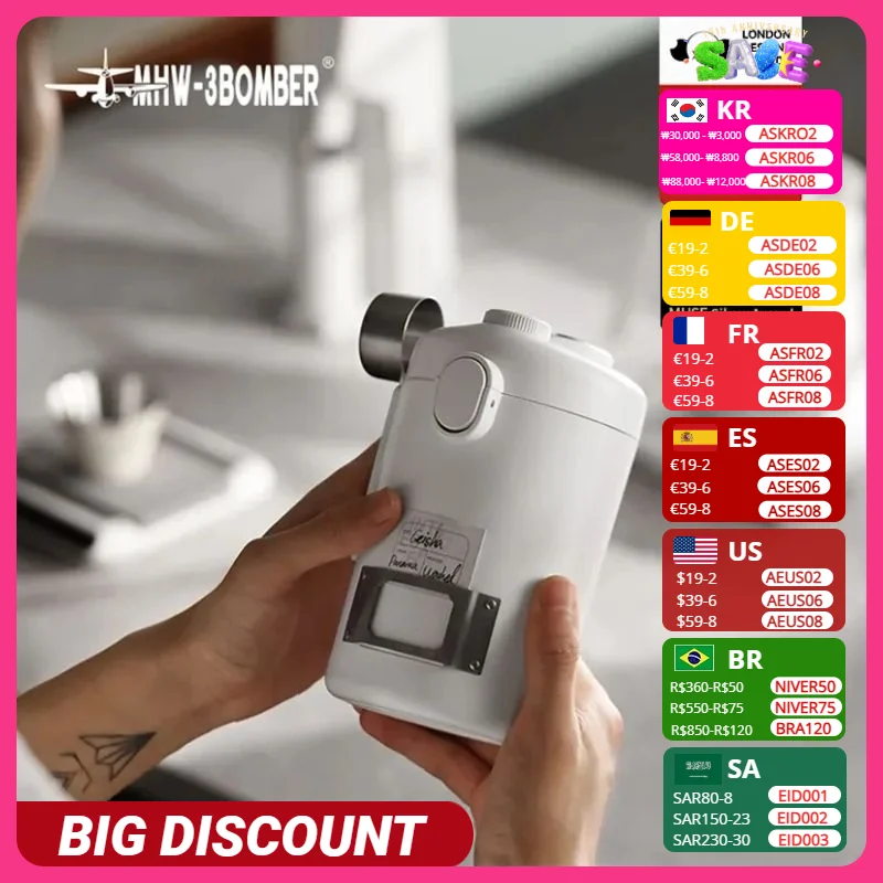 MHW-3BOMBER Camping Airtight Coffee Beans Sealed Canister Food Storage Jars - Magnetic Spoon Coffee Tea Tools Coffee Accessories
MHW-3BOMBER Camping Airtight Coffee Beans Sealed Canister Food Storage Jars - Magnetic Spoon Coffee Tea Tools Coffee Accessories