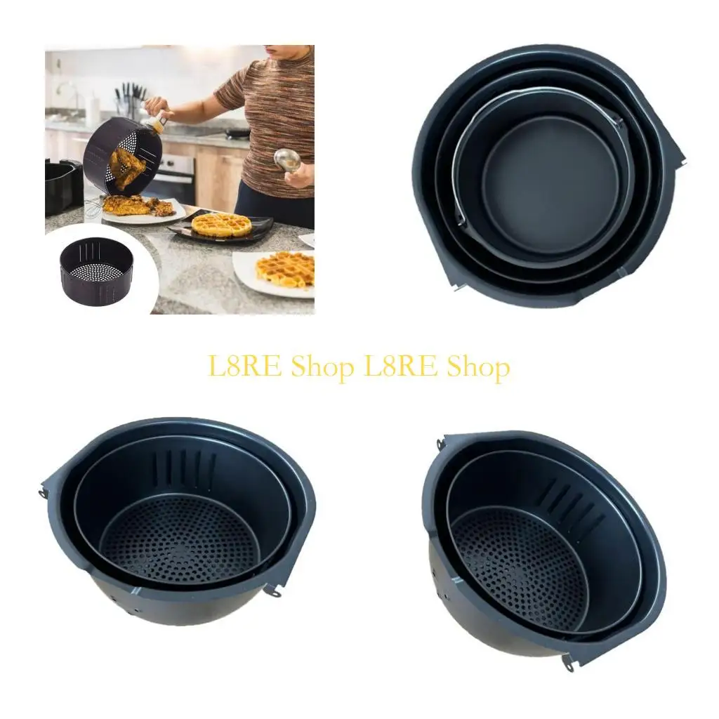 L8RE Large Capacity Basket Inner Insert Air Fryer Basket Replacement Basket Air Fryer Accessories for 3.5QT Air Fryer
L8RE Large Capacity Basket Inner Insert Air Fryer Basket Replacement Basket Air Fryer Accessories for 3.5QT Air Fryer